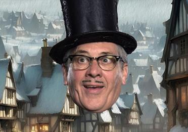 Count Arthur Strong is Charles Dickens in 'A Christmas Carol'