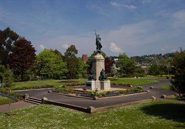 War statue in Exeter Nothernhay Gardens