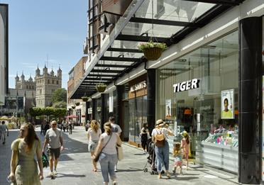 Princesshay Shopping Centre - with Cathedral View