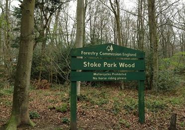 Stoke Woods, Exeter - signage