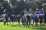 Lining up for the race start