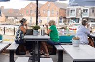 Outdoor dining at Rockfish Exeter