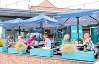 Outdoor dining at Rockfish Exeter