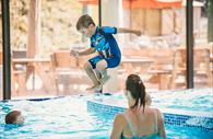 Jumping in the Pool at Cofton