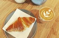 Croissant and coffee
