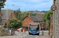 Stagecoach Exeter, in a housing estate