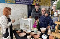 Exeter Potter's Market - one of around 25 pottery stalls