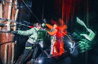 Adults enjoying Sundown Adventures at Go Ape Haldon
