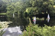 Canonteign Falls Boats on Lake