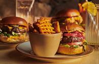 Mouth watering burgers at Brightside.