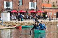 Saddles and Paddles canoe on Exeter Quay