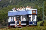 Seaton Tramway full of passengers