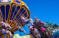 Flying machine at Crealy Theme Park