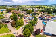 Overhead shot of Crealy Theme Park