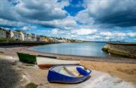 Dawlish beach and boats