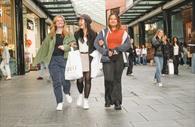 Students enjoy shopping at Princesshay