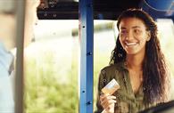 Stagecoach Exeter - passenger getting on the bus