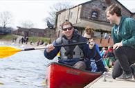 Canoeing on the Quay. Copyright: Tony Cobley