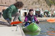 Kayaking on the Quay. Copyright: Tony Cobley