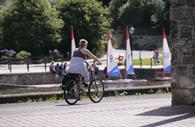 Cycling on Exeter Quayside