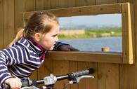 Child Cycling the Exe Estuary Trail