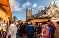 Exeter Christmas Market on Cathedral Green