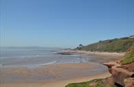 Cliff views of Exmouth Beach