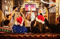 Christmas party celebrations at Flight Club Exeter