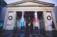 Nutcracker Christmas decorations at Guildhall Shopping Centre