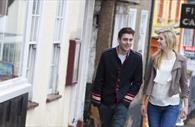 People walking in Honiton