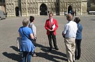 A Red Coat Guided Tour outside the Cathedral