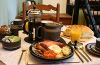 Exe Valley Bed and Breakfast: full English breakfast