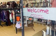 Welcome inside Children's Hospice South West shop at Cranbrook