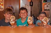 Children love the ice-cream sundaes.