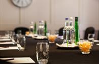 Close-up of conference table