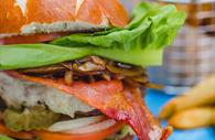 Burgers at Tea on the Green