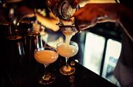 Bartender making cocktail