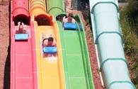 Exhilarating flume rides.