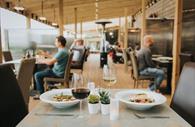 Wine and dine at Greendale Farm Shop Cafe.