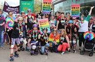 SWAT Roller Derby at Exeter Pride