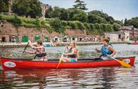 Saddle and Paddles canoe