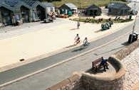 Cyclists along the Exmouth Promenade