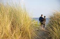 People on Dawlish Warren Beach