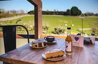 Al fresco dining at The Kitchen at The Donkey Sanctuary