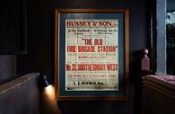 An old sign at The Old Fire House