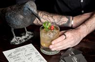 Sipping a cocktail at The Old Fire House