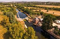 Aerial view of Double Locks.