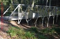Outdoor bridge in activity centre