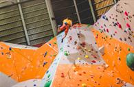 Quay Climbing Centre image taken from the bottom of the wall