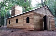 Wooden church in activity centre